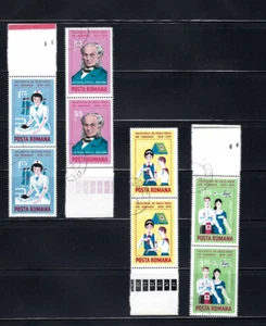 ''NURSE AND PATIENT-  ''RUMANIAN RED CROSS CENT.- SC 2617-19 C199  {4}   1976 - Picture 1 of 2