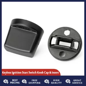 Keyless Ignition Start Switch Knob Cap & Insert For 08-17 Lancer 07-13 Outlander - Foto 1 di 14