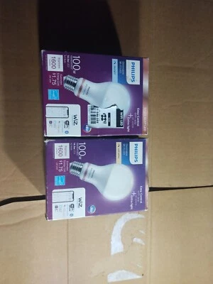 Philips Smart Wi-Fi LED Wiz Connected Light Bulbs Soft White Cool 14.5w A21 100W - Image 1 of 4