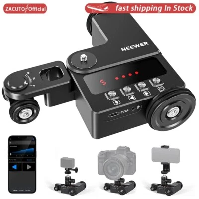 NEEWER DL200 Motorized DSLR Camera tracking Slider Dolly Car APP Control Slider  - Image 1 of 4