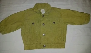 Baby Gap Girls 3 - 12 Months Lime Green Corduroy Jacket - Picture 1 of 3