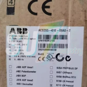 Convertidor de frecuencia ABB ACS355-01E-09A8-2 # 1 pieza nuevo en caja - Imagen 1 de 2