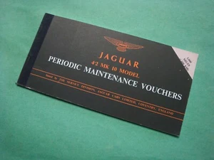 Vales de mantenimiento periódico 9A (5500) usados originales Jaguar 4.2 MK10 - Imagen 1 de 2