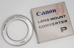 Canon Converter P for M-42 Lenses to Canon FD Bodies ............ LN #3