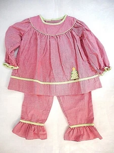 Aplique`d árbol de Navidad pequeño amigo para bebés niñas 2 piezas. Juego de tallas 12 Mth. -24 Mth. - Imagen 1 de 6