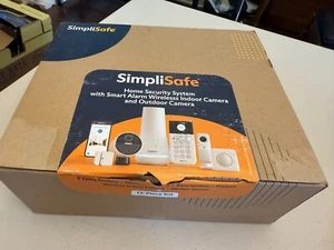 SimpliSafe 13-Piece Home Security Kit (2) Cameras+Sensors+Keypad+Base Open Box - Picture 1 of 3