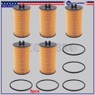 5pcs Oil Filter For 2017-2021 CHEVROLET COLORADO GMC CANYON 2008-09 SATURN ASTRA — 第 1/4 张图片