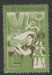 1987 Vietnam Stamps Productivity Scott # 1818 Cto Never Hinged    - Picture 1 of 1