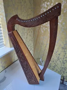 WW HARP 22 String Harp SOLID ROSEWOOD Extra Strings & Carrying Case UK STOCK - Picture 1 of 10