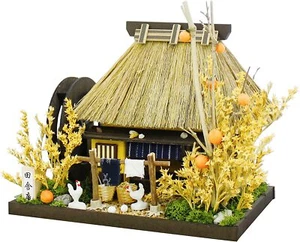 Doll House Miniature Model Kit Japanese Kayabuki Roof Country House Billy - Picture 1 of 3