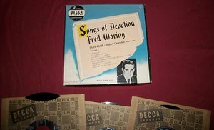 1945 FRED WARING SPIRITUAL SONG OF DEVOTIONS GLEE CLUB DECCA 45 RECORD ALBUM SET - Bild 1 von 4