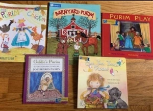 Purim Jewish Hebrew Children's Judaism Holiday Picture Lot of 5 Paperback Books - Picture 1 of 7