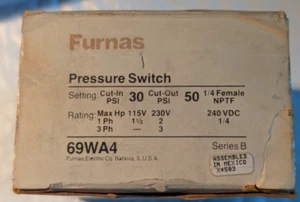 Furnas 69WA4B Druckschalter Cut In/Out 30/50 Differential 15-30 - Bild 1 von 2