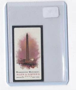 MINI INSERT PARALLÈLE BORDURE NOIRE TOPPS ALLEN & GINTER WASHINGTON MONUMENT 2007 - Photo 1/22