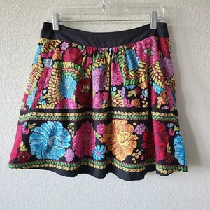 Anthropologie Skater Rock klein gefüttert Taschen Rockabilly Pin Up Boho Mexico - Bild 1 von 9