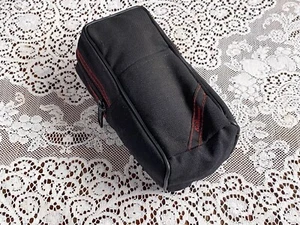 Black Leather Lens Bag, Camera Accessory Bag / Case - Picture 1 of 7