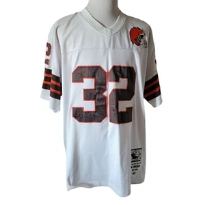 Mitchell & Ness Jim Brown #32 Cleveland Browns Throwback NFL Jersey Size 52 - Picture 1 of 7