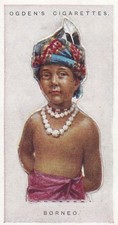 OGDEN'S ITC CHILDREN OF ALL NATIONS TOBACCO CARD #7 - BORNEO
