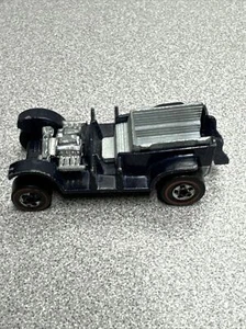 Hot Wheels Paddy Wagon 1969 Mattel Die-Cast Vintage Black Open Frame Redline Whe - Picture 1 of 13