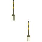 Set of 2 Silicone Spoon Pickle Fork Camping Dishes Utensils