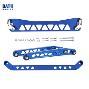 Rear Lower Control Arms Subframe Brace Tie Bar Kit Blue For Honda Civic 96-00 EK - Picture 1 of 11