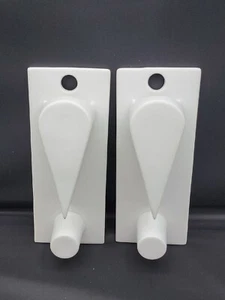 CB2 Ceramic Exclamation Mark Shaped Ceramic Vases Wall Hanging Decor Set Of 2 - Picture 1 of 12