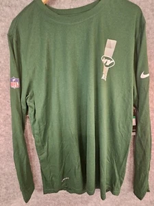 The Nike Tee Shirt Men's XL New York Jets NFL Football Dri Fit Long Sleeve NEW - Picture 1 of 17