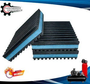 Vibration Isolation Pad / Dampener Super Heavy Duty Blue 4x4x7/8 Inch / Set Of 3 - Picture 1 of 5