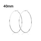 Fashion Womens Sexy Silver Hoop Dangle Earrings Large Circle Round Ear Ring Hoop