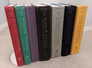 Harry Potter Hardcover Set Complete 1 2 3 4 5 6 7 No Dust Jackets Reader Copies - Picture 1 of 4