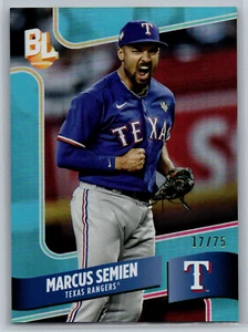 Marcus Semien 2024 Topps Big League Wrapper Redemption Blue Foil /75 WR-94 - Picture 1 of 2