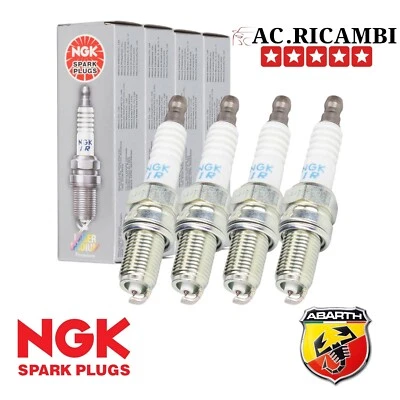 KIT 4 CANDELE NGK FIAT 500 GRANDE PUNTO 595 ABARTH IKR9J8 93311 - Immagine 1 di 4