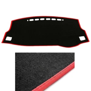 Black w/ Red Dash Mat Cover for 11/2012 - 07/2018 Toyota Corolla Sedan & Hatch - Picture 1 of 6