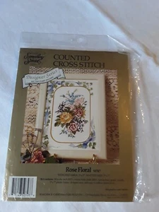CANDAMAR DESIGNS COUNTED CROSS STITCH KIT “Rose Floral" - Picture 1 of 2