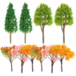 10Pcs Home Decor Miniature Miniature Model Tree Decor Model DIY Sand Table - Picture 1 of 12