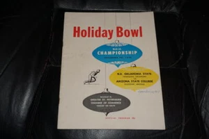 1958 HOLIDAY BOWL FOOTBALL-PROGRAMM NAU ARIZONA VS NORDÖSTLICHES OKLAHOMA ST - Bild 1 von 5