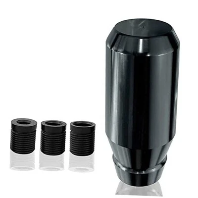 Perilla de cambio de aluminio de 3,15" para automático sin botones y velocidad negra 3,15"-negro Foto 1 de 4