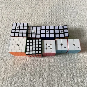 Rubik's Cube Lot of 9 Cubes Excellent Condition - Picture 1 of 9