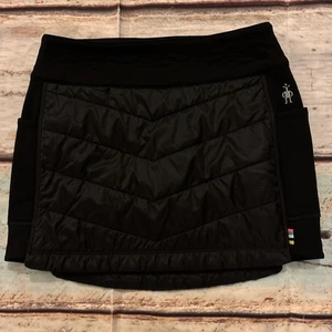 Smartwool Quilted Puffer Skirt Black Merino Wool Blend Women's XS - Picture 1 of 7