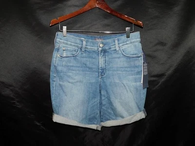 NYDJ Size 6 NWT Jessica Blue Jean Denim Boyfriend Shorts Mid Rise Lift Tuck NEW - Image 1 of 4