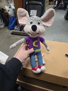 Chuck E Cheese Plush 12" Stuffed Animal Mouse - Picture 1 of 9