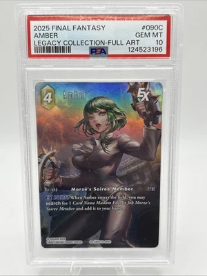 Final Fantasy TCG- Amber-090C-/16/065C-Legacy Collection-Full Art Foil- PSA 10 - Image 1 of 2