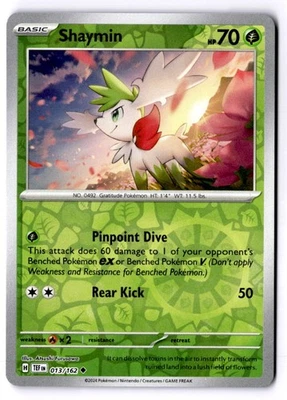 Shaymin Reverse Holo Uncommon SV05: Temporal Forces 013/162 NM - Image 1 of 2