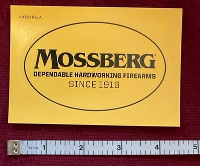 Calcomanía/pegatina de vinilo Mossberg confiables armas de fuego trabajadoras desde 1919 Foto 1 de 4