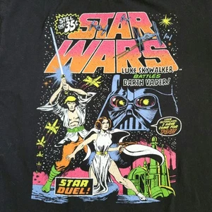 Star Wars Duel Luke Skywalker Battles Darth Vader Graphic Tee Shirt , Large  - Picture 1 of 7