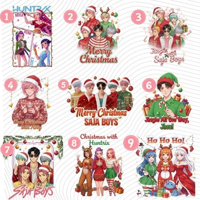 Heat Transfer DTF Demon /hunter / Anime /t Shirt Transfer/Christmas themed