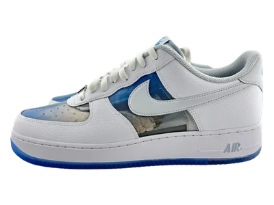 耐克 Air Force 1 复古 QS 隐形女式白色/紫色白金 13 码 — 第 1/4 张图片
