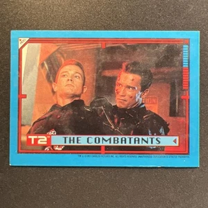 1991 Topps: Terminator 2 #22 "The Combatants" / Sticker 🎬🐷📺 - Bild 1 von 2