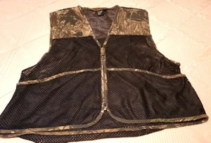 Quail Unlimited Vest Black Mesh Game Camo  Camouflage Hunting Men's Size XL - Picture 1 of 4