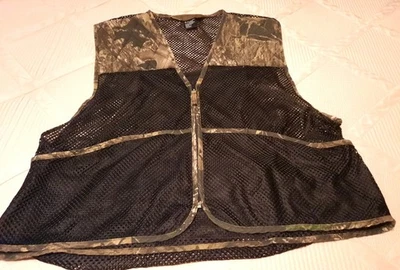 Quail Unlimited Vest Black Mesh Game Camo  Camouflage Hunting Men's Size XL - Image 1 of 4